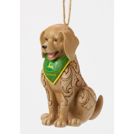 Jim Shore Jim Shore Dog Wearing John Deere Bandana Ornament