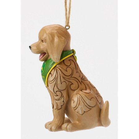 Jim Shore Jim Shore Dog Wearing John Deere Bandana Ornament
