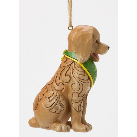 Jim Shore Jim Shore Dog Wearing John Deere Bandana Ornament