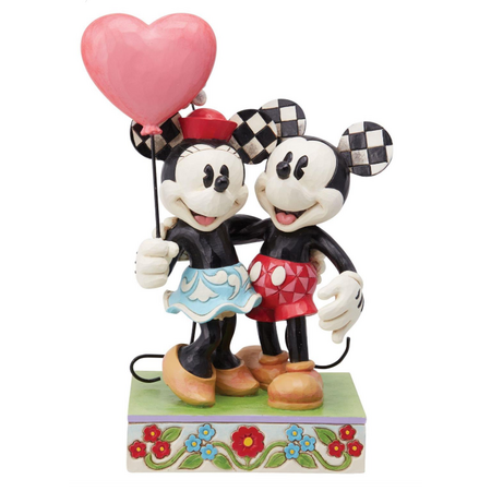 Jim Shore Jim Shore Mickey & Minnie Heart Balloon Figurine