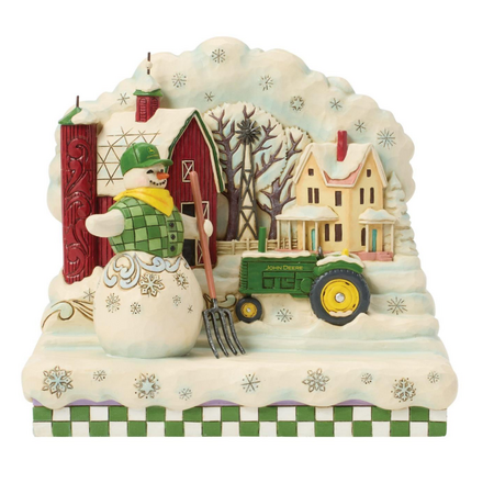 Jim Shore Jim Shore John Deere Snowman Scene Figurine