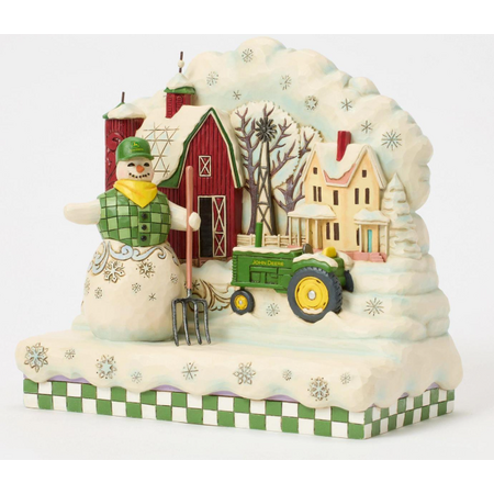 Jim Shore Jim Shore John Deere Snowman Scene Figurine
