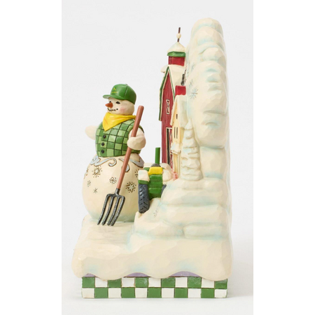 Jim Shore Jim Shore John Deere Snowman Scene Figurine