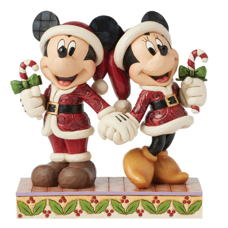 Jim Shore Jim Shore Mickey & Minnie Candy Canes Figurine