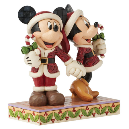 Jim Shore Jim Shore Mickey & Minnie Candy Canes Figurine