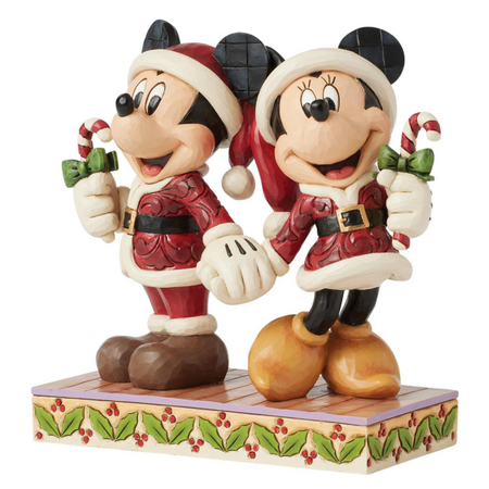 Jim Shore Jim Shore Mickey & Minnie Candy Canes Figurine