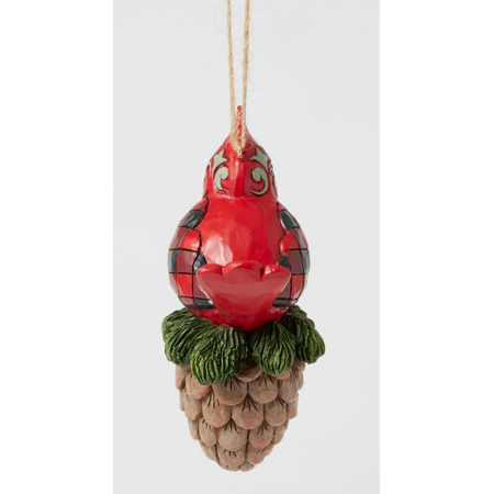 Jim Shore Jim Shore Highlnd Glen Cardinal Pine Ornament