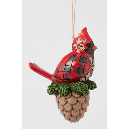Jim Shore Jim Shore Highlnd Glen Cardinal Pine Ornament