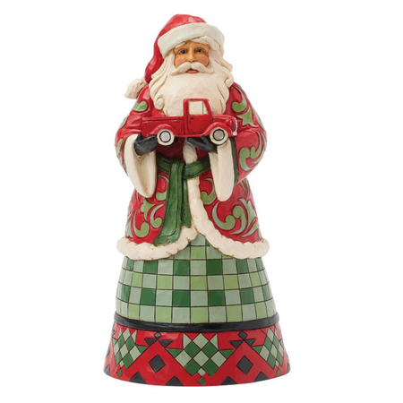 Jim Shore Jim Shore Highland Glen Santa Holding Truck Figurine