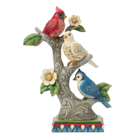 Jim Shore Jim Shore Patriotic Birds in Tree Figurine