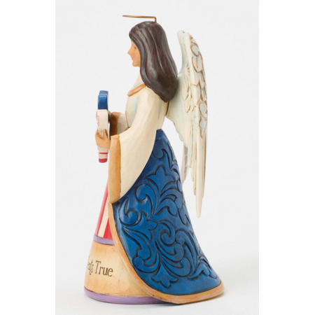 Jim Shore Jim Shore Patriotic Angel with Heart Figurine