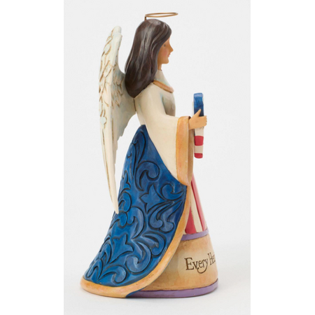 Jim Shore Jim Shore Patriotic Angel with Heart Figurine