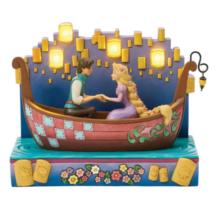 Jim Shore Jim Shore Disney Tangled Boat with LED Lanterns Figurine