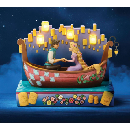 Jim Shore Jim Shore Disney Tangled Boat with LED Lanterns Figurine