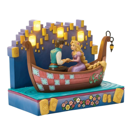 Jim Shore Jim Shore Disney Tangled Boat with LED Lanterns Figurine