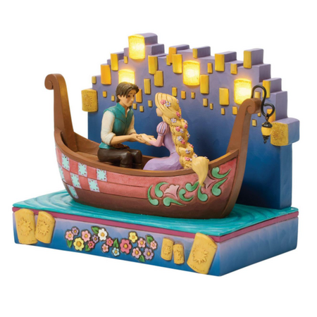 Jim Shore Jim Shore Disney Tangled Boat with LED Lanterns Figurine