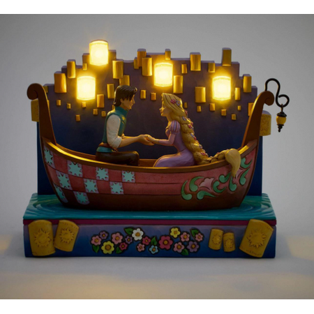 Jim Shore Jim Shore Disney Tangled Boat with LED Lanterns Figurine