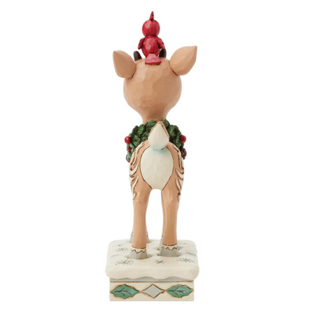 Jim Shore Jim Shore Woodland Rudolph with Red Bird Figurine