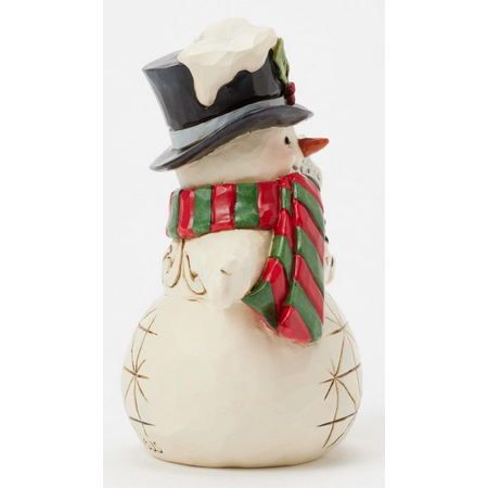 Jim Shore Jim Shore Snowman with Snowflake Staff Mini Figurine