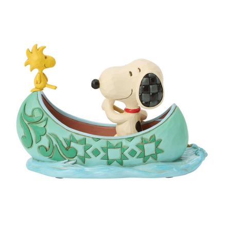 Jim Shore Jim Shore Snoopy and  Woodstock Canoe Figurine