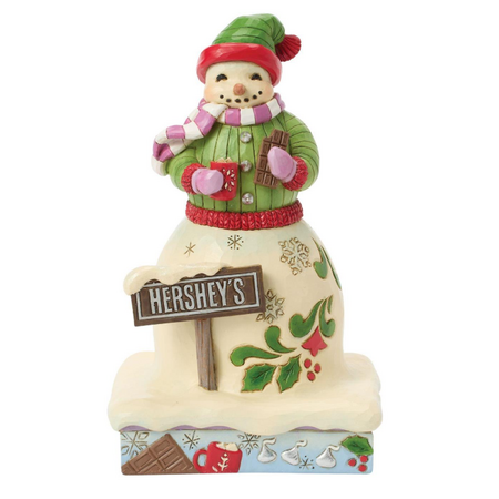 Jim Shore Jim Shore Snowman with Hershey Sign Figurine