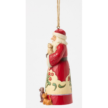 Jim Shore Jim Shore Santa with Pets Hanging Ornament