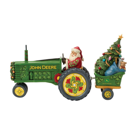 Jim Shore Jim Shore Santa on John Deere Tractor with Toys Figurine