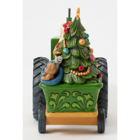 Jim Shore Jim Shore Santa on John Deere Tractor with Toys Figurine