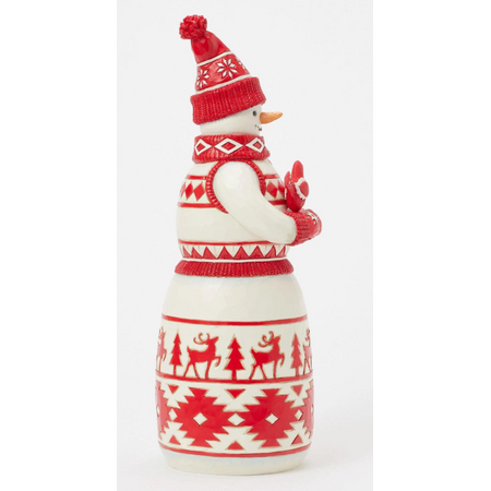 Jim Shore Jim Shore Nordic Noel Snowman with Cardinal Figurine