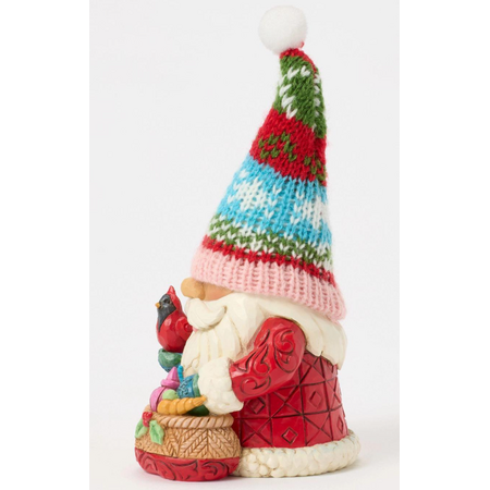 Jim Shore Jim Shore Holiday Gnome Knit Hat Figurine
