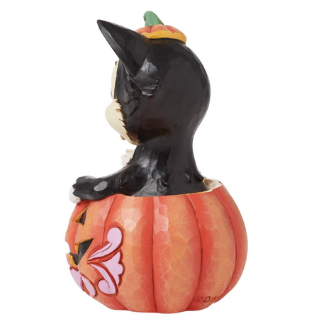 Jim Shore Jim Shore Disney Figaro in Jack-O-Lantern Mini Figurine