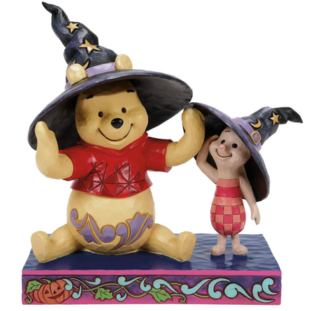 Jim Shore Jim Shore Pooh and Piglet Witch Hats Figurine