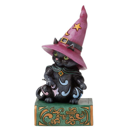 Jim Shore Jim Shore Black Cat Sitting on Book Figurine