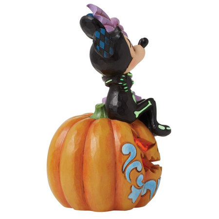 Jim Shore Jim Shore Mickey & Minnie Scared Skeletons LED Figurine