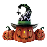 Jim Shore Jim Shore Three Jack-O-Lanterns LED Figurine