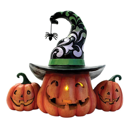 Jim Shore Jim Shore Three Jack-O-Lanterns LED Figurine
