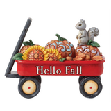 Jim Shore Jim Shore Harvest Wagon with Pumpkins Figurine