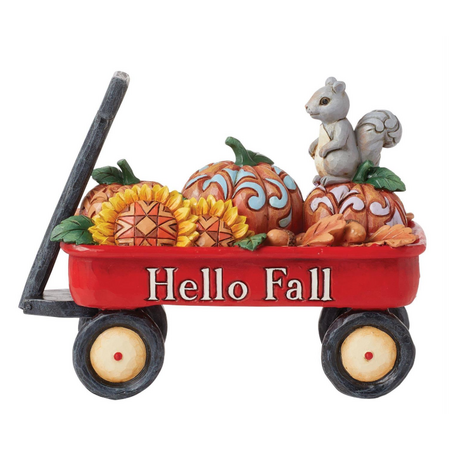 Jim Shore Jim Shore Harvest Wagon with Pumpkins Figurine