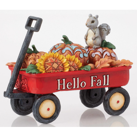 Jim Shore Jim Shore Harvest Wagon with Pumpkins Figurine