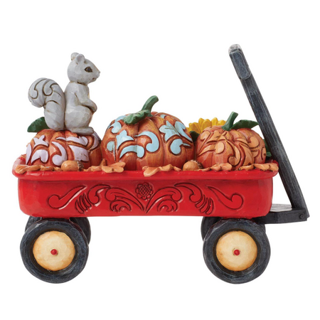 Jim Shore Jim Shore Harvest Wagon with Pumpkins Figurine