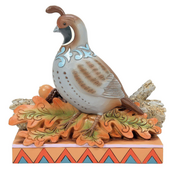 Jim Shore Jim Shore Quail Sitting on Leaves Figurine