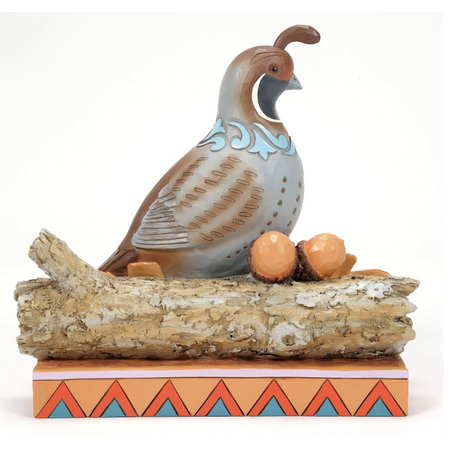 Jim Shore Jim Shore Quail Sitting on Leaves Figurine