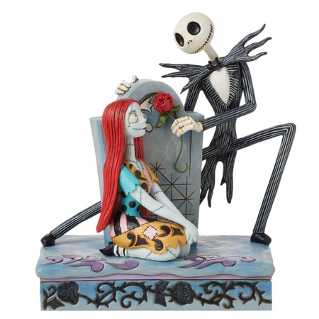 Jim Shore Jim Shore The Nightmare Before Christmas Jack and Sally Gravestone Figurine