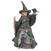 Jim Shore Jim Shore Evil Witch with Graveyard Figurine