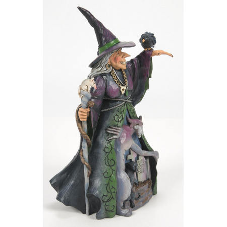 Jim Shore Jim Shore Evil Witch with Graveyard Figurine