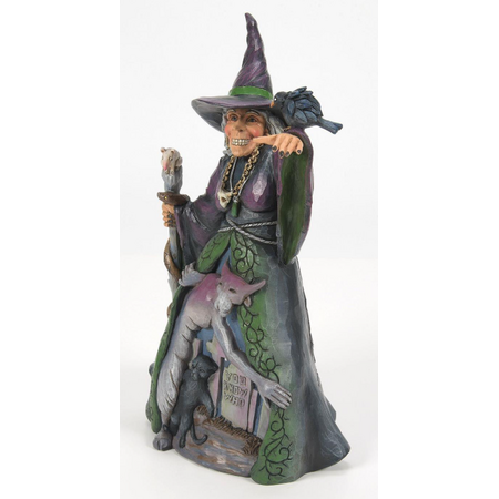 Jim Shore Jim Shore Evil Witch with Graveyard Figurine