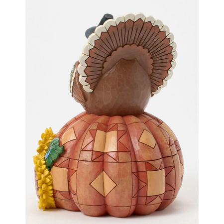 Jim Shore Jim Shore Turkey Pumpkin Sunflower Figurine