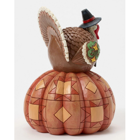 Jim Shore Jim Shore Turkey Pumpkin Sunflower Figurine