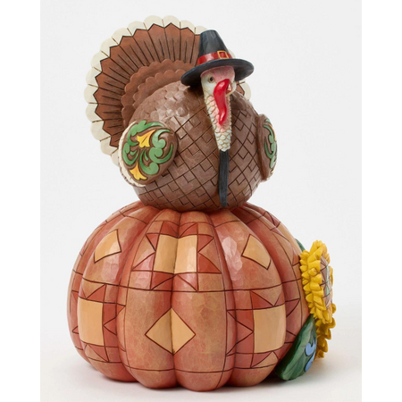 Jim Shore Jim Shore Turkey Pumpkin Sunflower Figurine