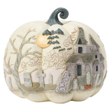 Jim Shore Jim Shore Pumpkin with Bats Flying Figurine